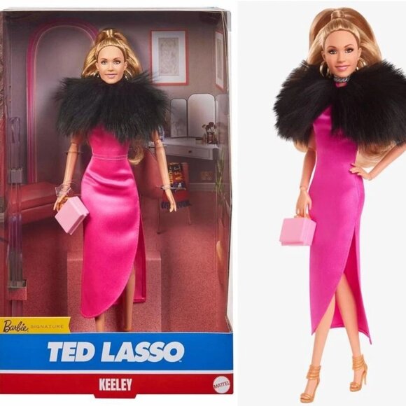 Ted Lasso Barbie Set Rebecca, Ted & Keeley NIB Signature Collection - Picture 12 of 14